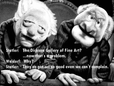 Statlor and Waldorf speak on behalf of the Dickson Gallery